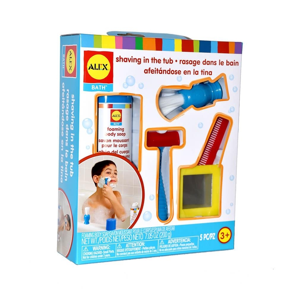 Bath Shaving in the Tub Set - Blue and Red